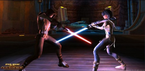 Sith fighting a Jedi screenshot