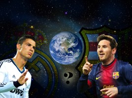 Ronaldo vs Messi wallpaper
