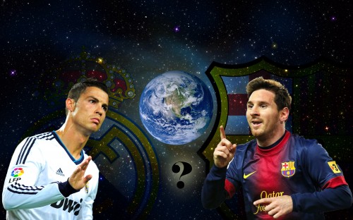 Ronaldo vs Messi wallpaper